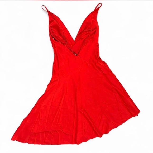 ASOS Bold Red Asymmetrical Dress - Picture 6 of 8